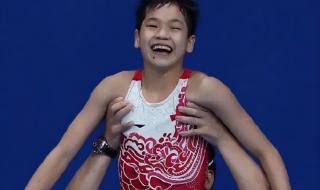 全红婵3跳满分夺金 全红婵3跳满分夺金